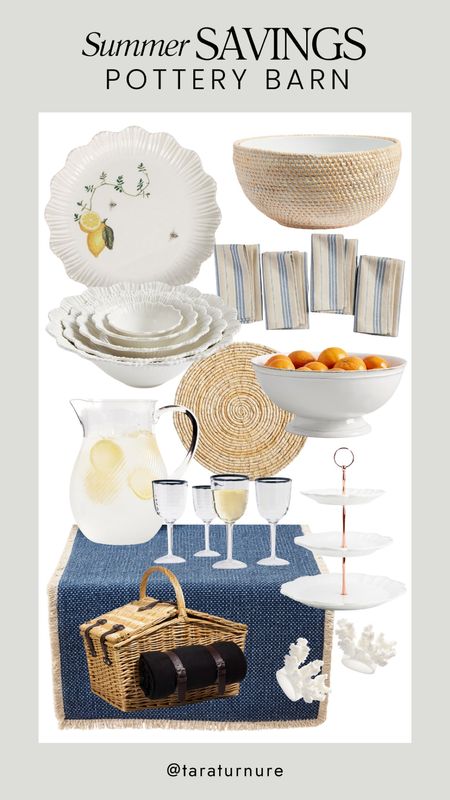 Spruce up your summer table with these Pottery Barn finds, now up to 60% off! 
#PotteryBarn #SummerTableware #SaleFinds #HomeDecor #DiningStyle #EntertainingEssentials #SummerVibes #HomeInspo #KitchenStyle #TableDecor



#LTKHome #LTKSaleAlert