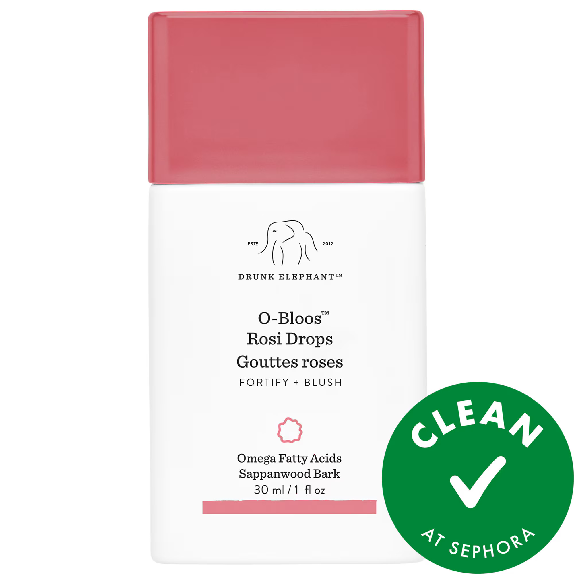 Drunk Elephant O-Bloos Rosi Blush Drops with Vitamin F 1oz/ 30ml | Sephora (US)