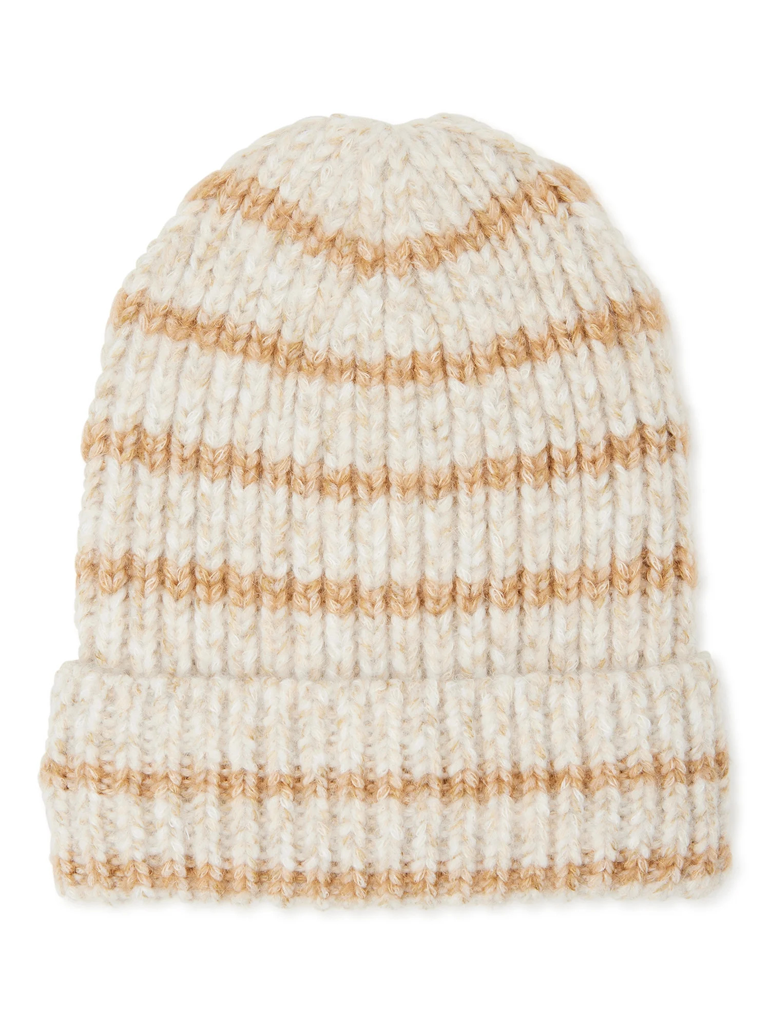 Time and Tru Women’s Stripe Knit Beanie Hat | Walmart (US)