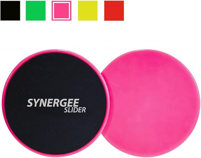 Synergee Core Sliders. Dual Sided Use on Carpet or Hardwood Floors. Abdominal Exercise Equipment | Amazon (US)