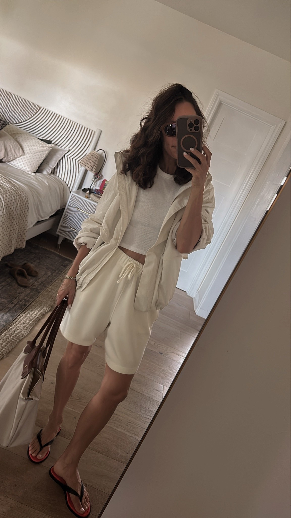 Today’s outfit 
Longer inseam buttery soft shorts, tts

#LTKOver40