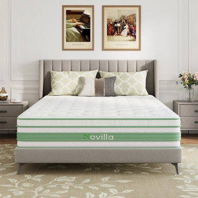 Novilla 12 inch Full Size Medium Firm Gel Memory Foam Hybrid Mattress with CertiPUR-US and ACA Certified | Target