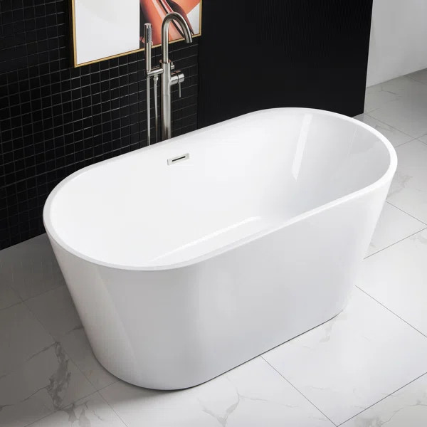 BTA1514 x Freestanding Soaking Acrylic Bathtub | Wayfair North America