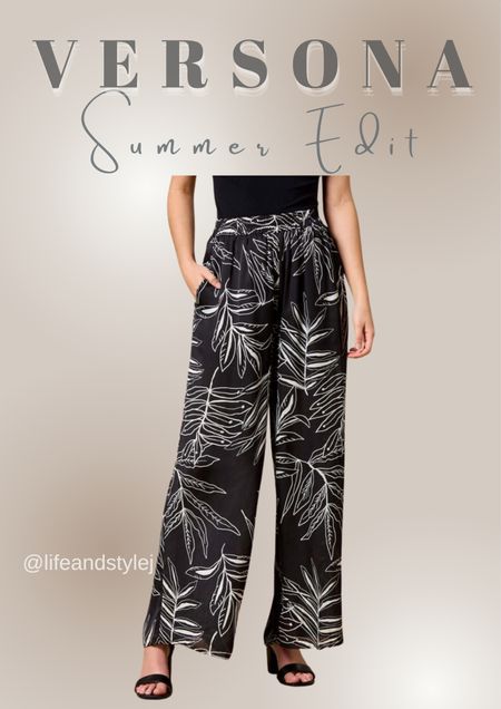 The "A New Leaf" Pants for Summer by Versona, your ultimate wardrobe staple for effortless style in the warmer months. Pair them with a flowy blouse and sandals for a relaxed daytime look, or dress them up with a sleek top and wedges for a night out. 

#LTKover40 #LTKfindsunder50 #LTKSeasonal