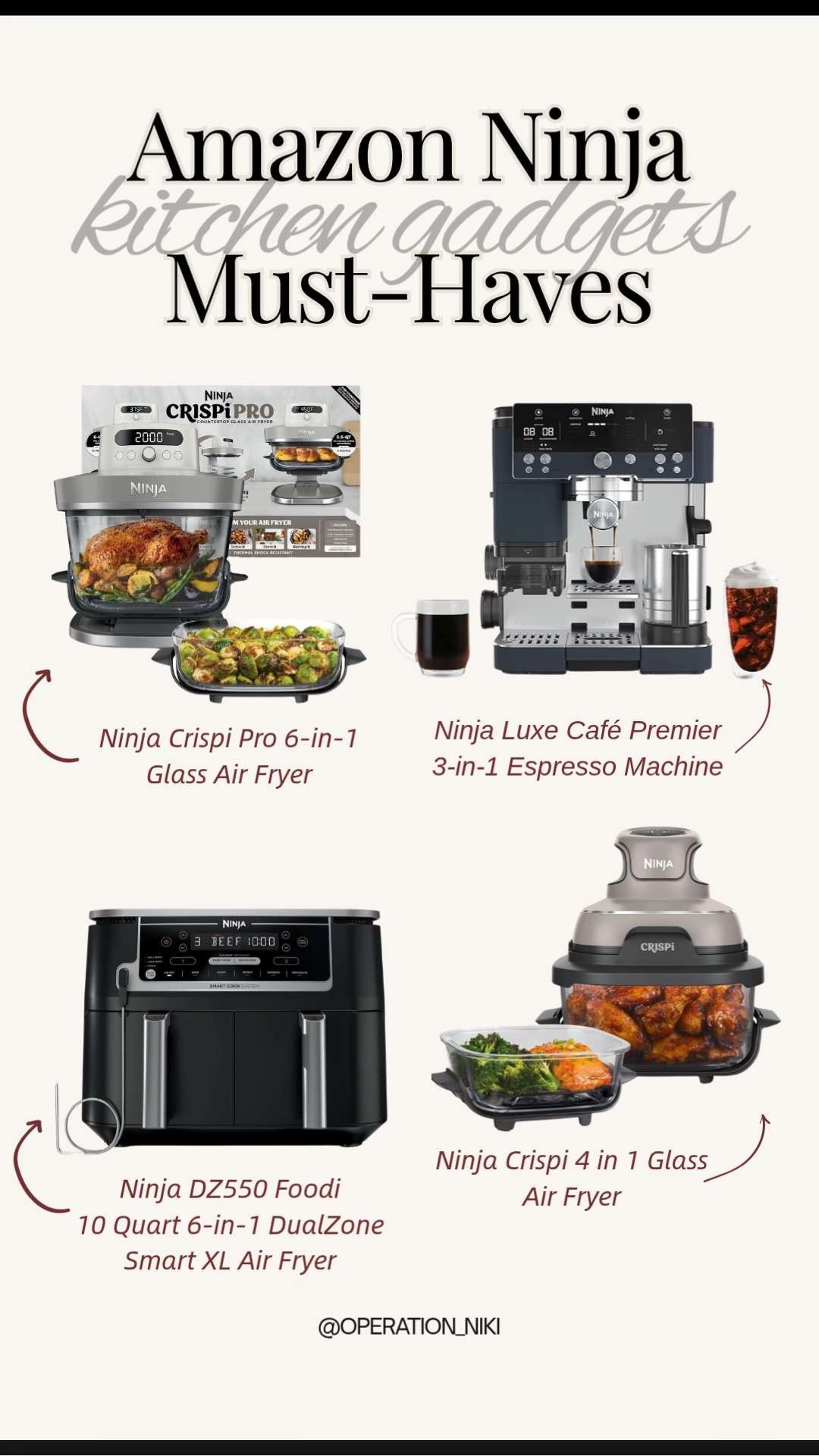 Amazon Prime Day is just around the corner, making it the perfect time to prep your shopping cart and upgrade your kitchen setup. ☕ Having high-functioning gadgets ready to go makes your daily cooking and morning coffee routines completely smooth and hassle-free.



Shop these kitchen favorites linked below! 🛍️



Follow for more @OPERATION_NIKI on IG, TikTok, & Facebook

#AmazonFinds #PrimeDay #KitchenGadgets #OperationNiki #NinjaKitchen #HomeReset #KitchenOrganization #AmazonHome #WishlistPrep #CoffeeBar 

 #LTKfoodie #LTKHome