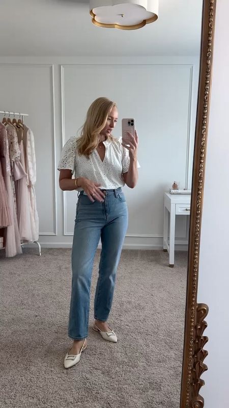 Really loving these jeans from J.Crew. If you are like me, I have the hardest time finding good jeans and these fit perfectly! I am wearing size 27. I have them paired with this  pretty eyelet top from Avara. Use my code amandaj15 for 15% off at Avara! 
Spring outfits // j.crew jeans // casual outfits //comfortable jeans // shop Avara // Avara fashion 

#LTKSeasonal #LTKstyletip