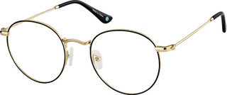 Zenni Round Glasses Black Stainless Steel Full Rim Frame | Zenni Optical (US & CA)