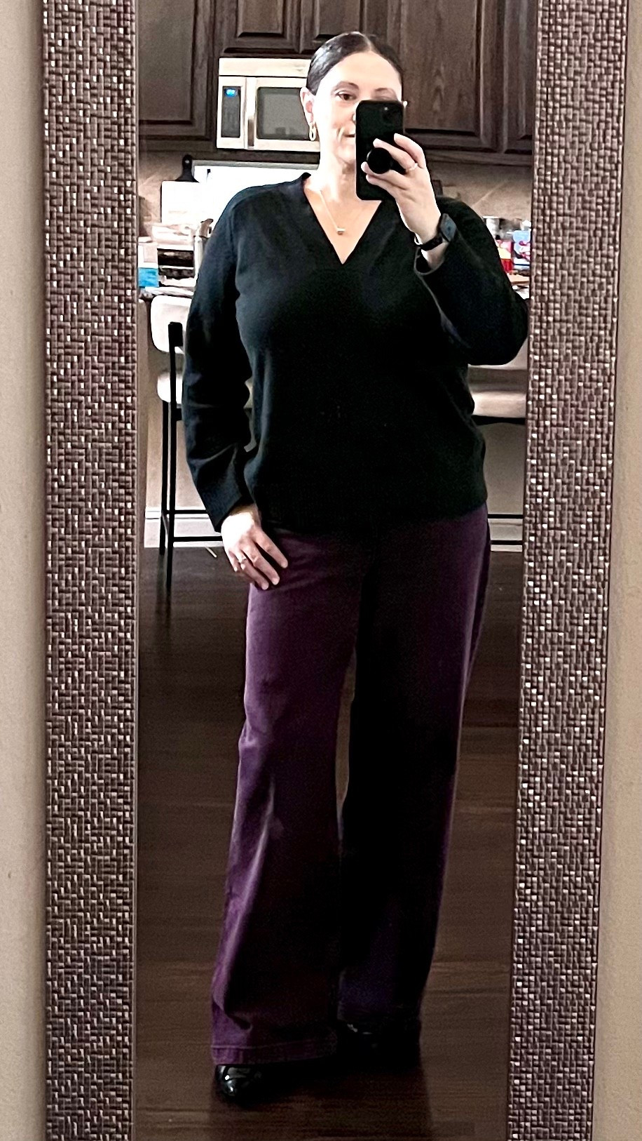 Still love these burgundy jeans. So perfect for fall and winter. 

#LTKMidsize #LTKSaleAlert #LTKFindsUnder50