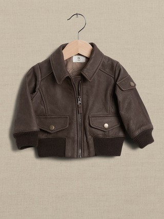 Heritage Leather Flight Jacket for Baby + Toddler | Banana Republic (US)