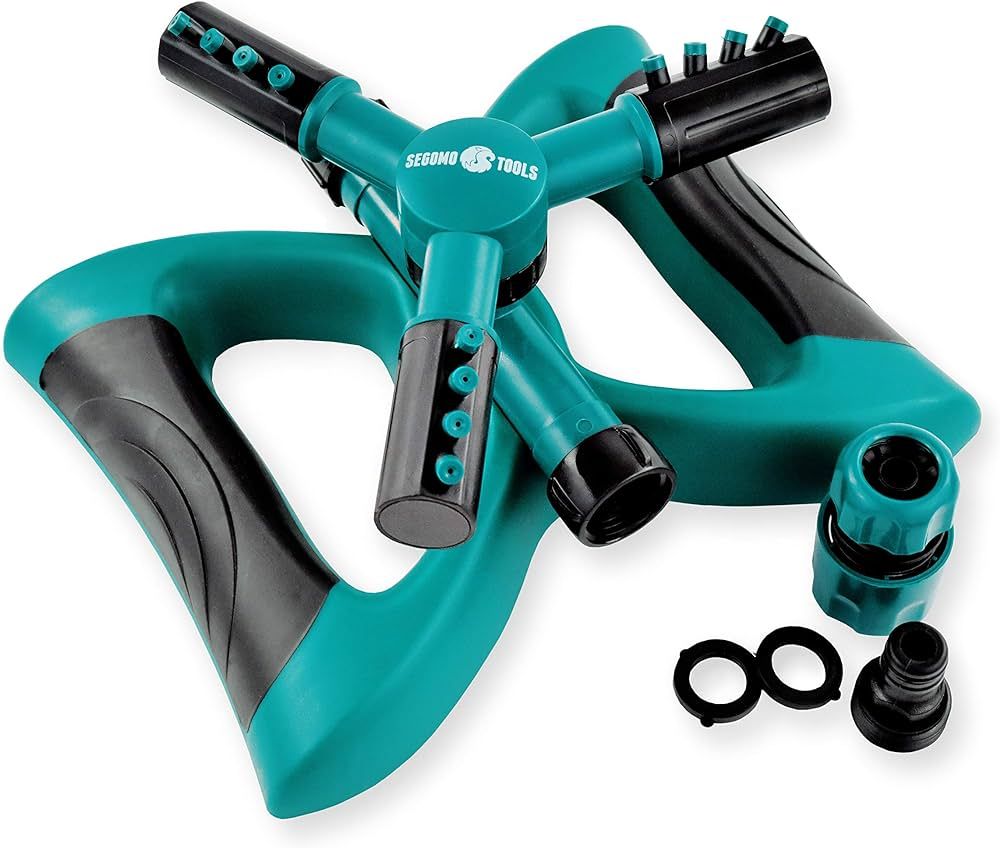 Segomo Tools 360 Degree Automatic Rotating Sprinklers for Yard | Garden Sprinkler | Lawn Sprinkle... | Amazon (US)