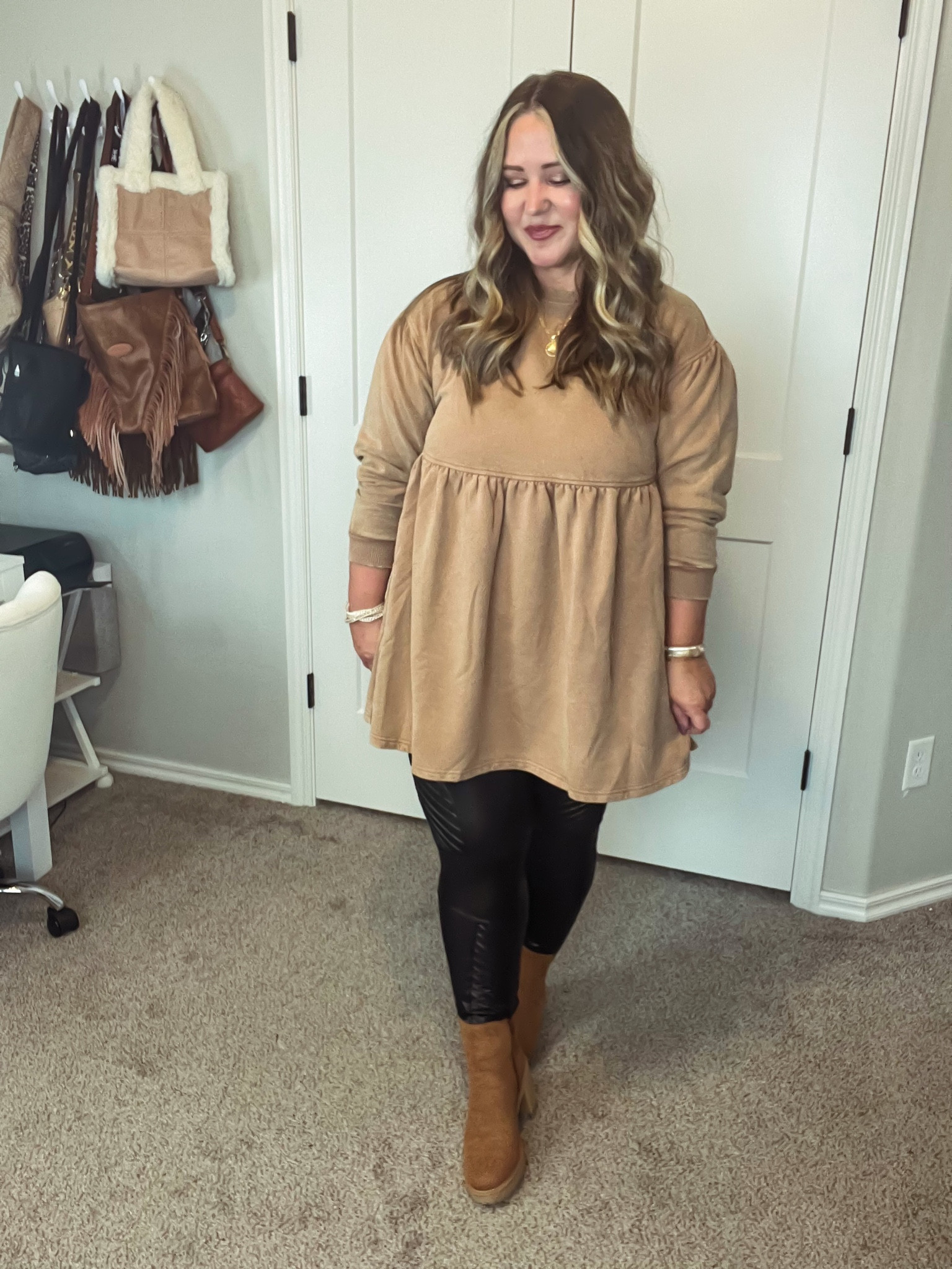 Top size medium (runs big)
Leggings size 1X (size up) 
Boots tts 

#LTKHoliday #LTKcurves #LTKSeasonal