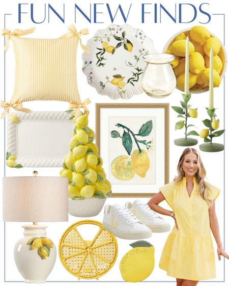 Lemon yellow home decor fashion summer dress Grandmillennial classic style home 

#LTKStyleTip #LTKHome