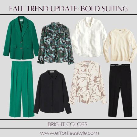 We are loving the bold suiting we are seeing this season…. And a few of these pieces are currently on sale!

To hear more about this trend and get some fun style inspiration, check out our blog post in the topic =>

https://effortlesstyle.com/fall-trend-update-bold-suiting/

#LTKsalealert #LTKworkwear #LTKstyletip