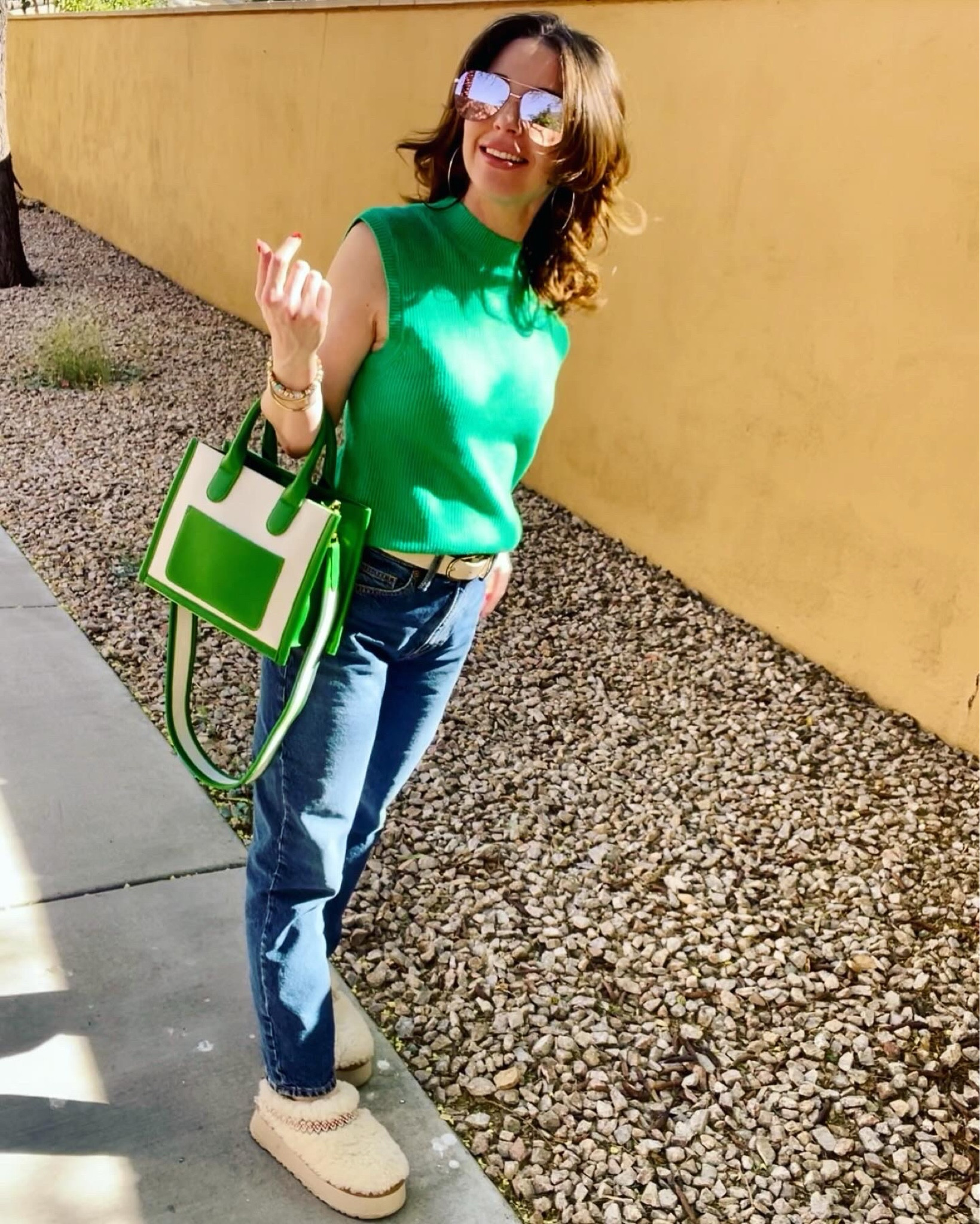 ✨everyday style
💙 denim
🤍 wearing these uggs so much 
💚 love this shade of green paired with dark jeans

#LTKshoecrush #LTKfindsunder50 #LTKstyletip