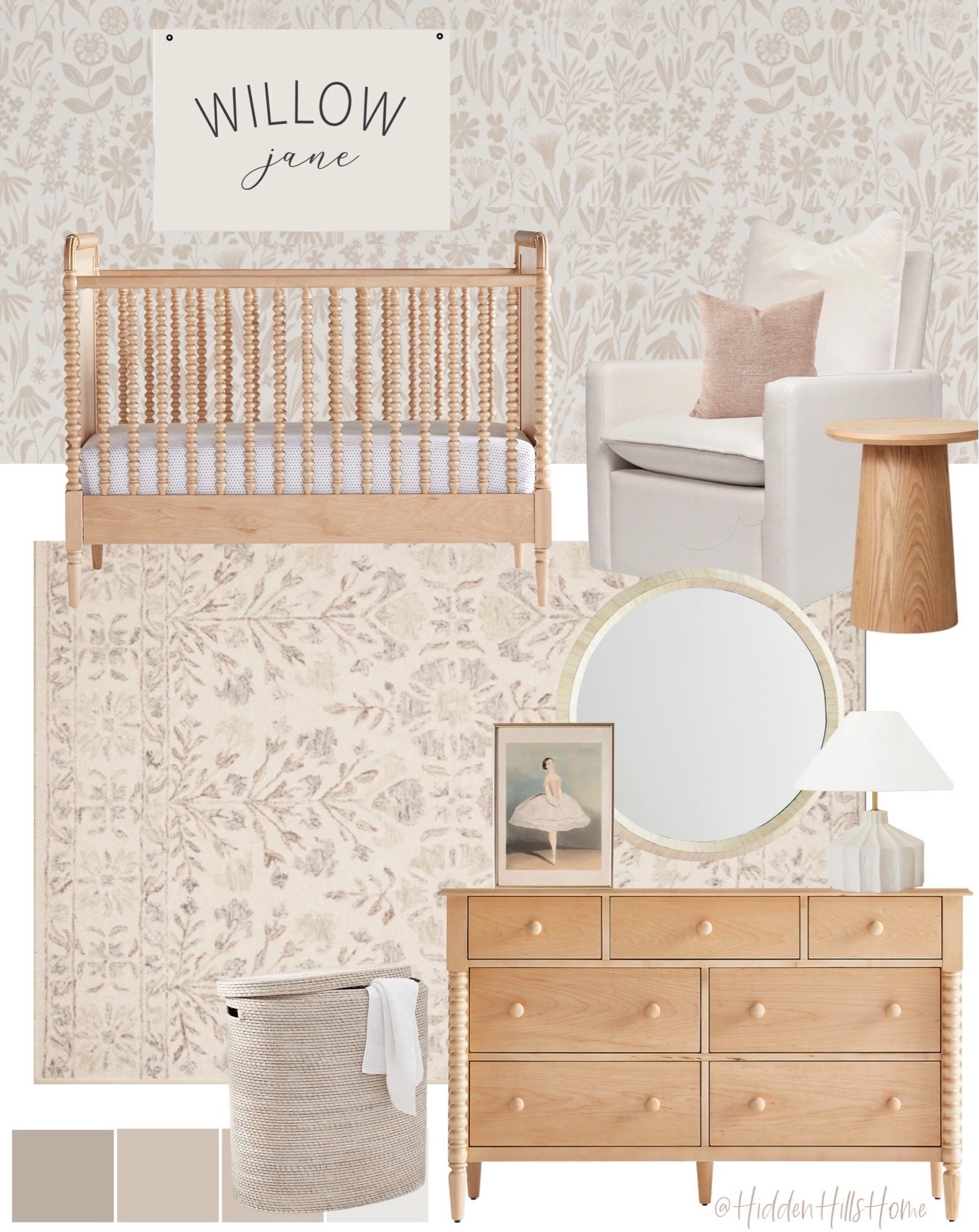 Baby nursery mood board inspo, neutral nursery decor ideas, nursery design, baby room, cute nursery mood board #crib #glider 


#LTKHome #LTKSaleAlert #LTKBaby