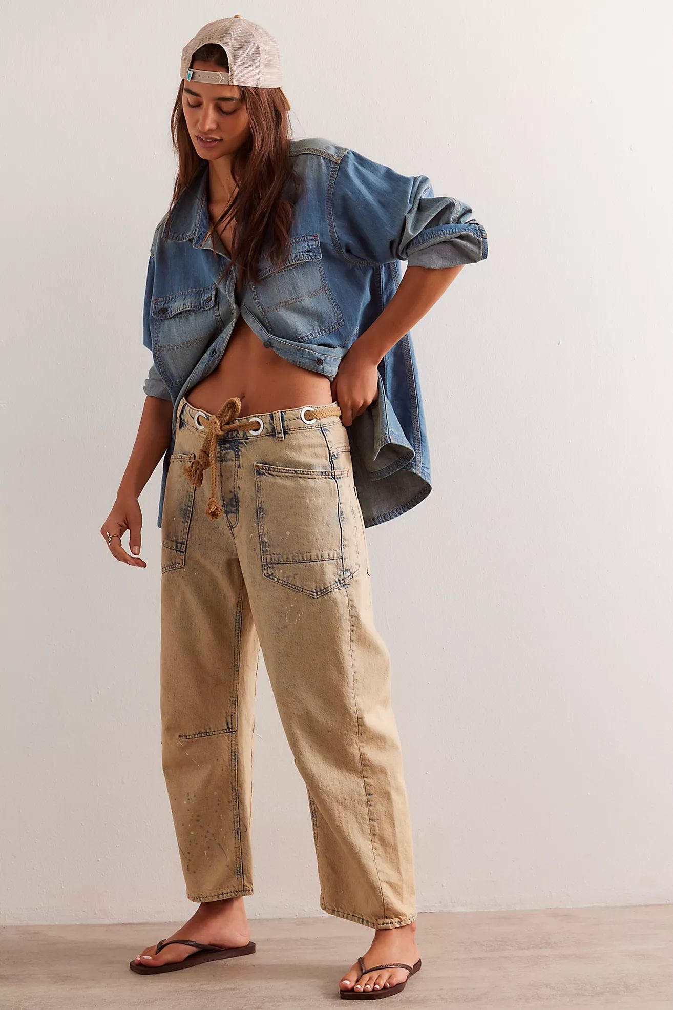 We The Free Moxie Pull-On Barrel Jeans | Free People (Global - UK&FR Excluded)