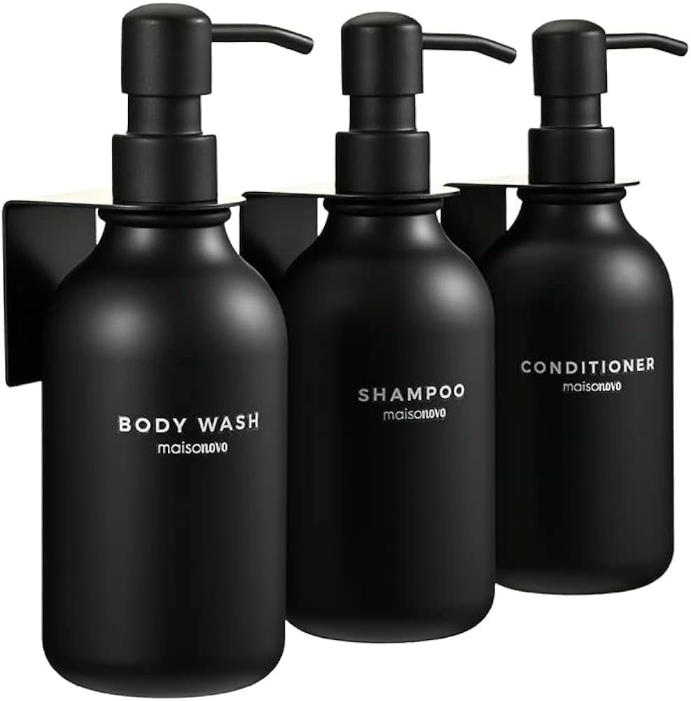 MaisoNovo Shampoo Dispenser for Shower Wall Mount - Drill Free Shampoo and Conditioner Dispenser ... | Amazon (US)