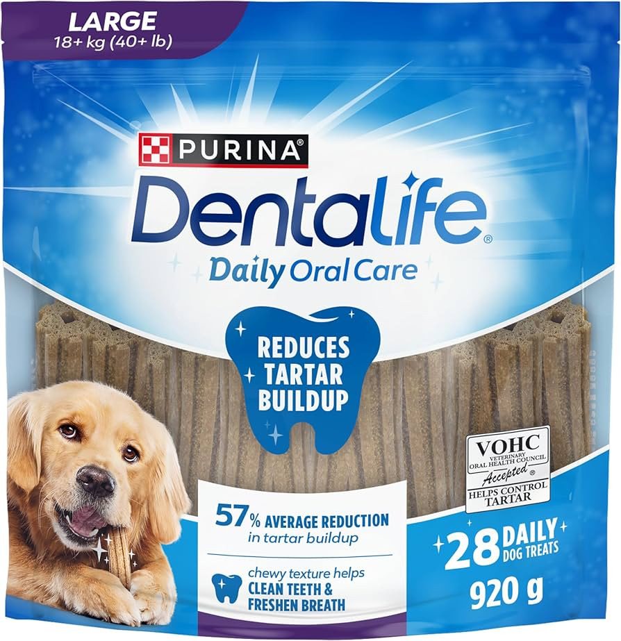 DentaLife Daily Oral Care Dog Treats for Large Breed Dogs - 920 g Pouch (1 Pack) | Amazon (CA)