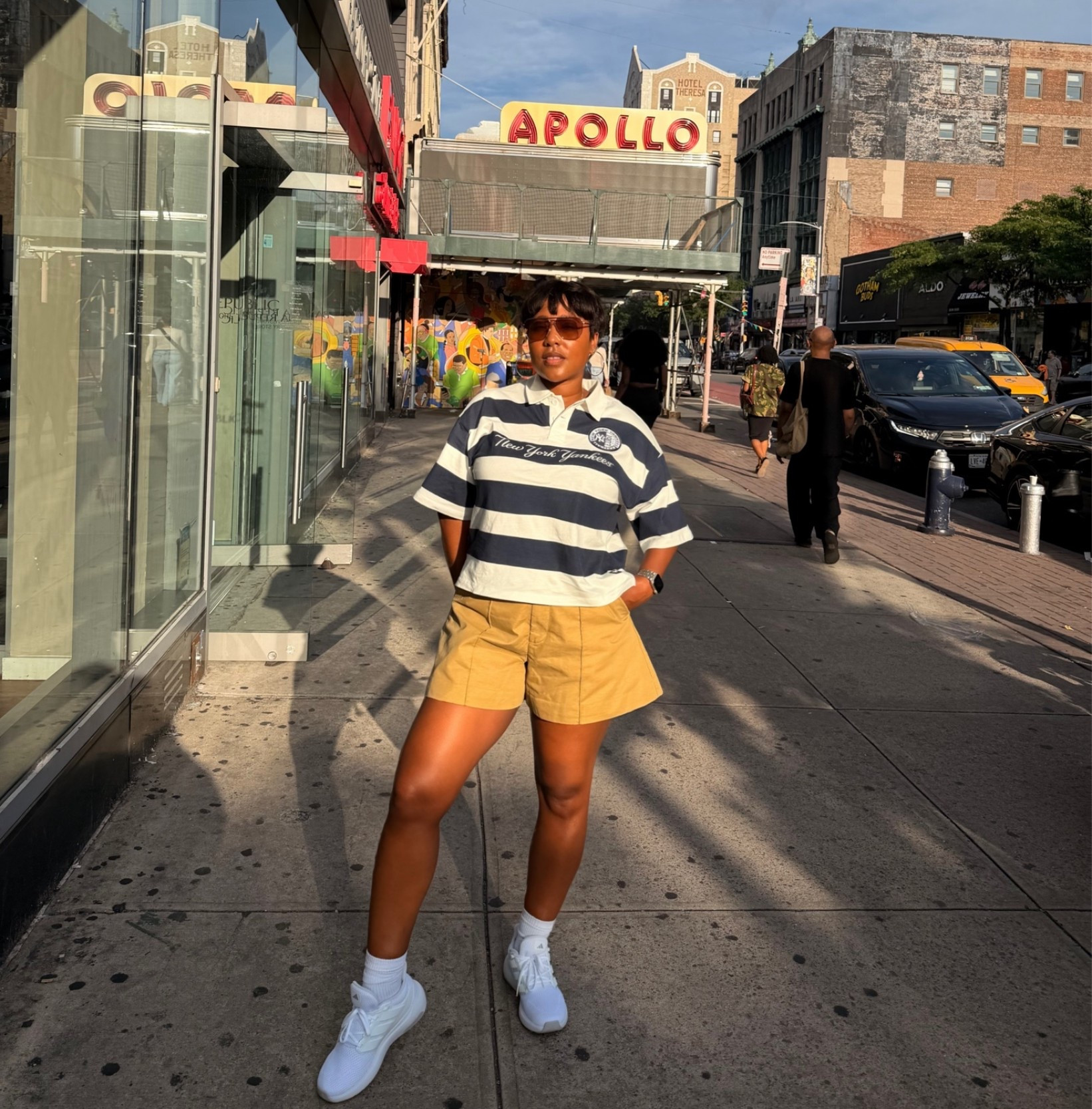 Casual summer day outfit 
New York Yankees Game Day outfit 
Summer shorts outfit

#LTKOver40 #LTKSeasonal #LTKootd