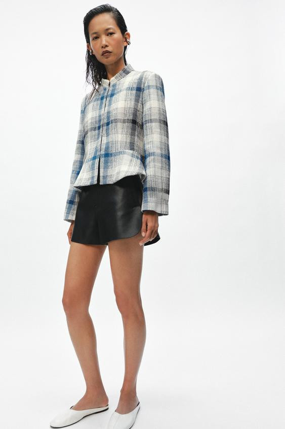 ZW COLLECTION TEXTURED PEPLUM BLAZER | Zara US