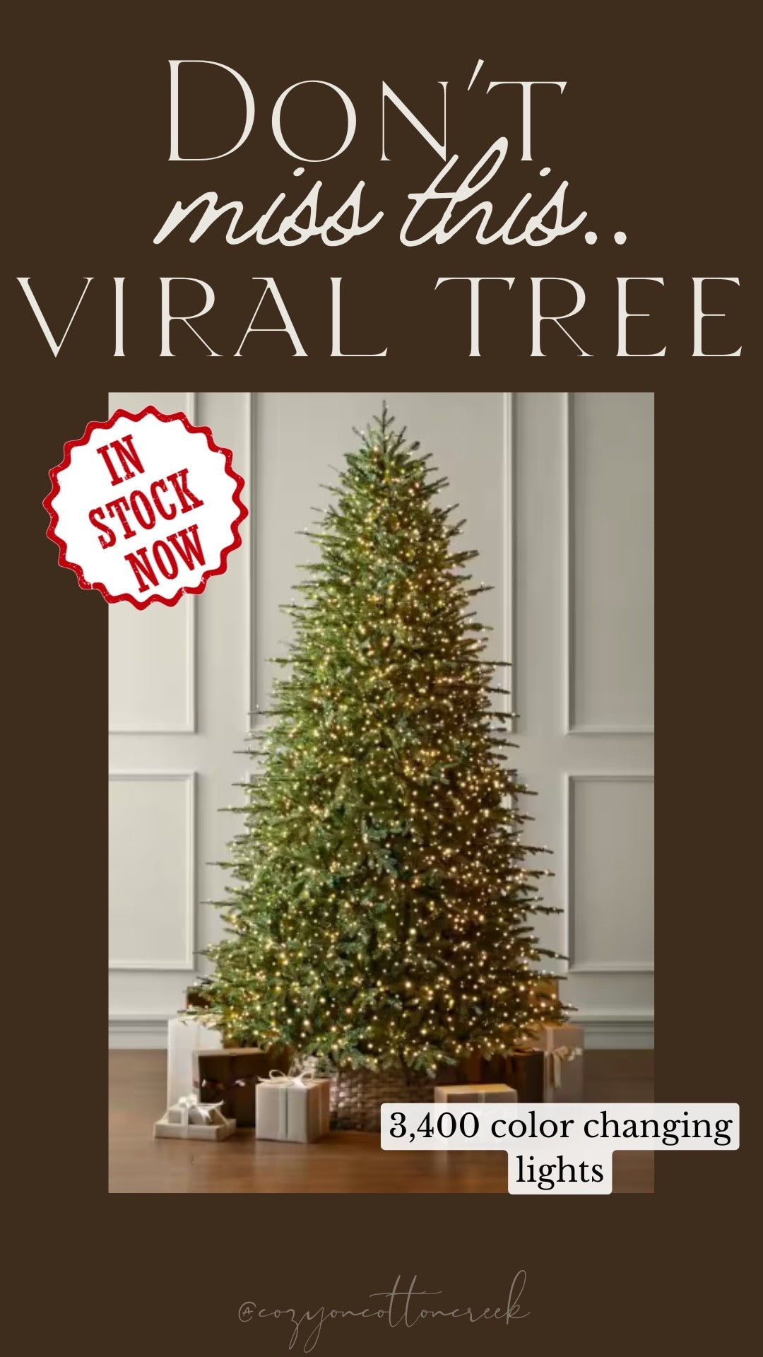 Viral twinkling color changing Christmas tree in stock!

#LTKHome #LTKSeasonal