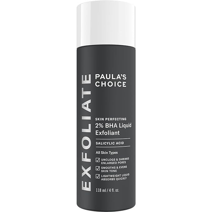 Paulas Choice--SKIN PERFECTING 2% BHA Liquid Salicylic Acid Exfoliant--Facial Exfoliant for Black... | Amazon (US)