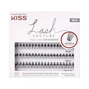 KISS Lash Couture Faux Lash Extensions Set, Lash Clusters, 20 Lash Strands Each, Varied Lengths, ... | Amazon (US)