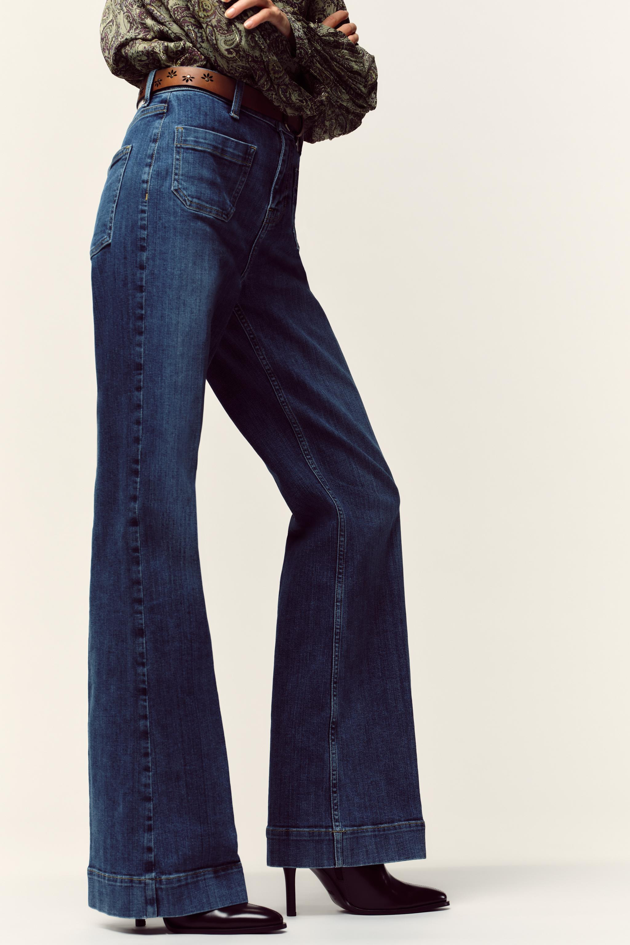 Z1975 HIGH-WAIST FLARE BELTED JEANS35.99 GBPBlue | 6164/198/407Put it in your basketAddHIGH-WAIST... | Zara UK