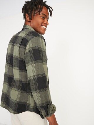 Regular-Fit Patterned Flannel Shirt for Men | Old Navy (US)