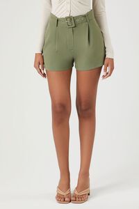 High-Rise Belted Shorts | Forever 21 (US)