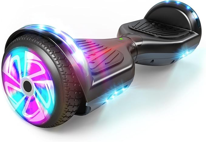 Self Balance Scooter 6.5" with Speaker and LED Lights Red | Amazon (US)