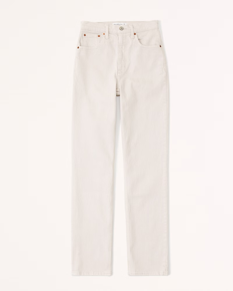 Women's Ultra High Rise 90s Straight Jean | Women's Bottoms | Abercrombie.com | Abercrombie & Fitch (US)