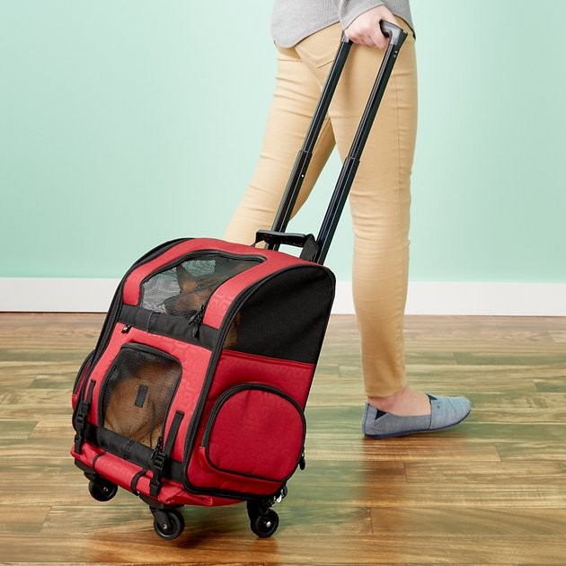 Gen7Pets Geometric Roller with Smart-Level Dog & Cat Carrier Backpack | Chewy.com