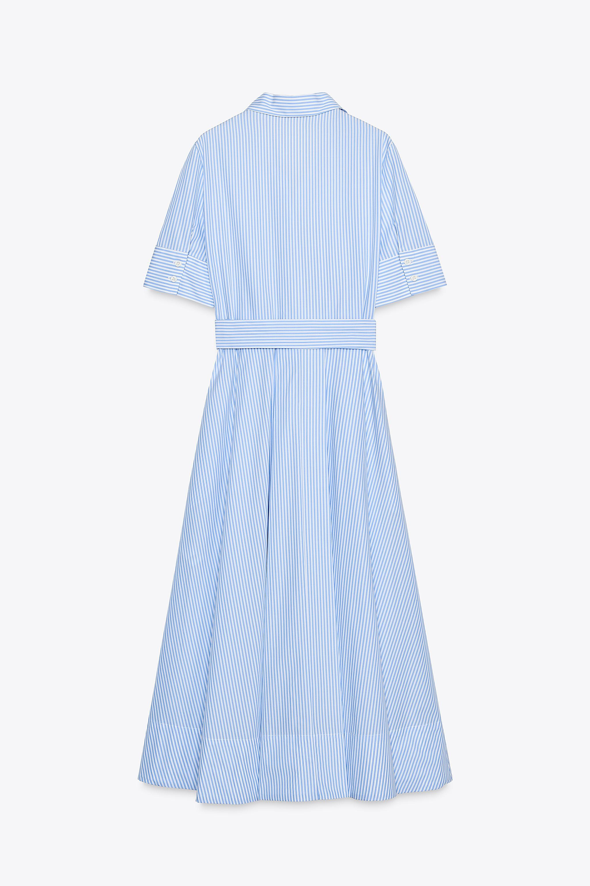 ZW COLLECTION POPLIN SHIRT DRESS | Zara US