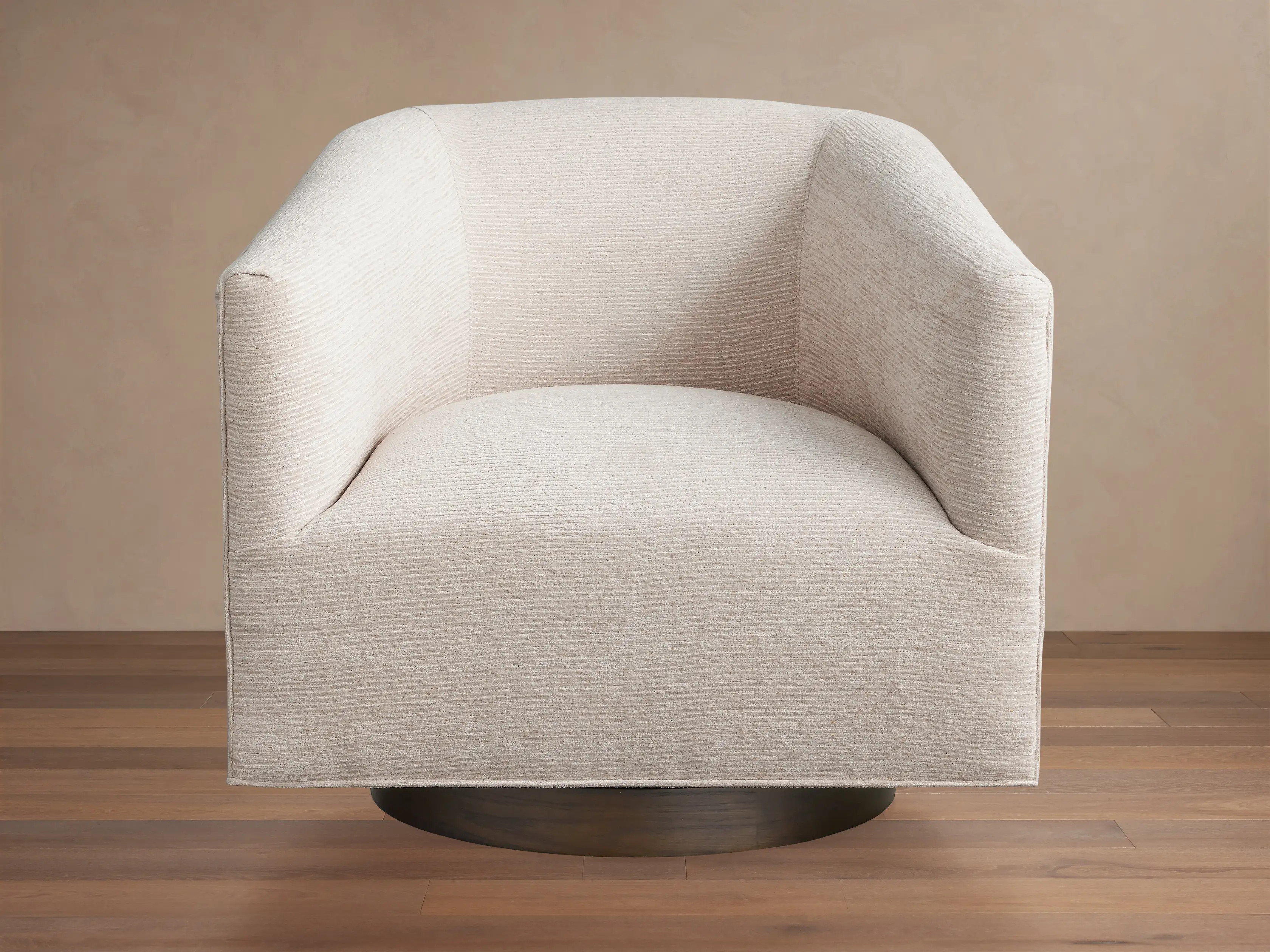 Ellison Plinth Swivel Chair | Arhaus