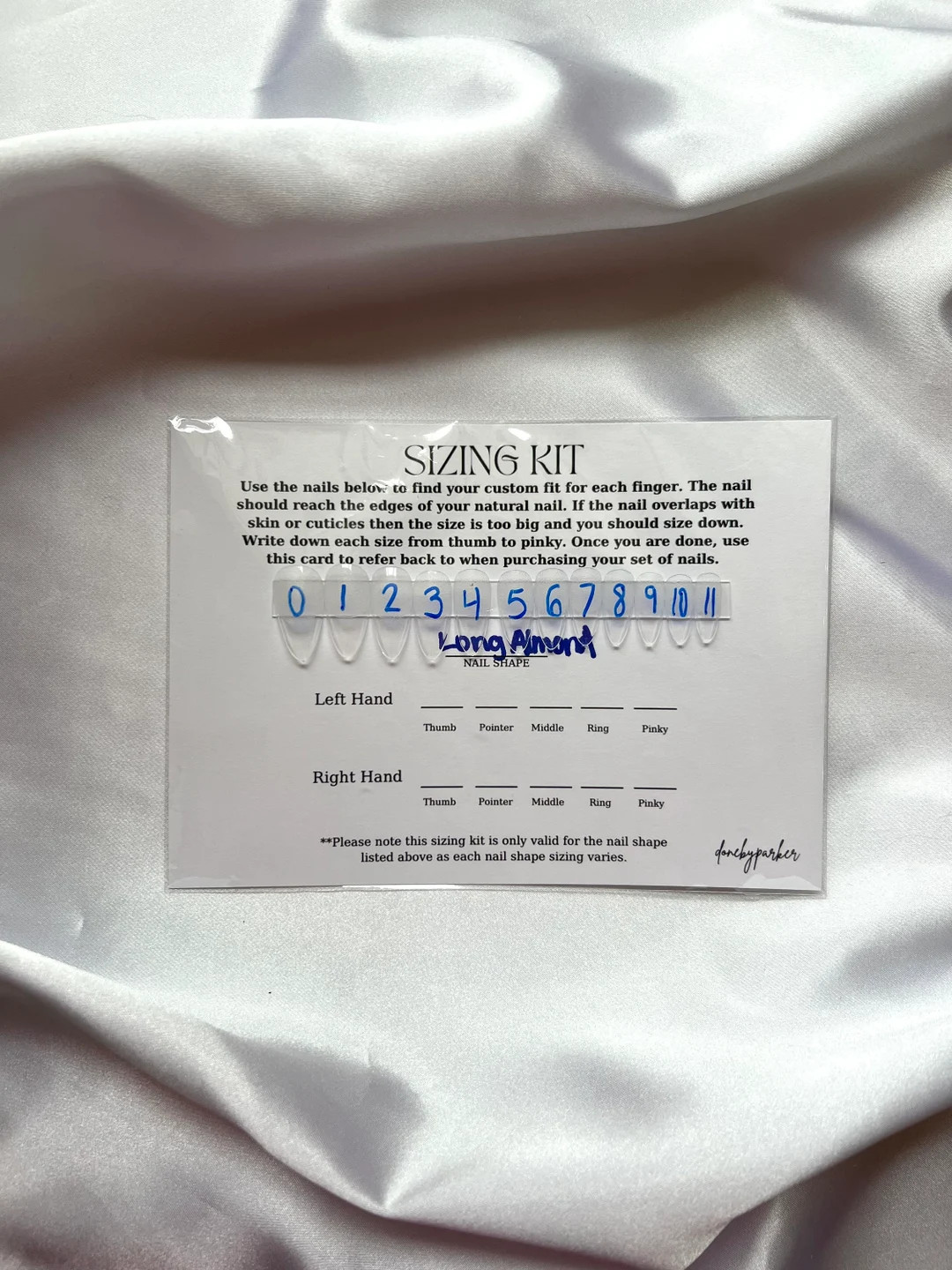 Press on Nail Sizing Kit - Etsy | Etsy (US)