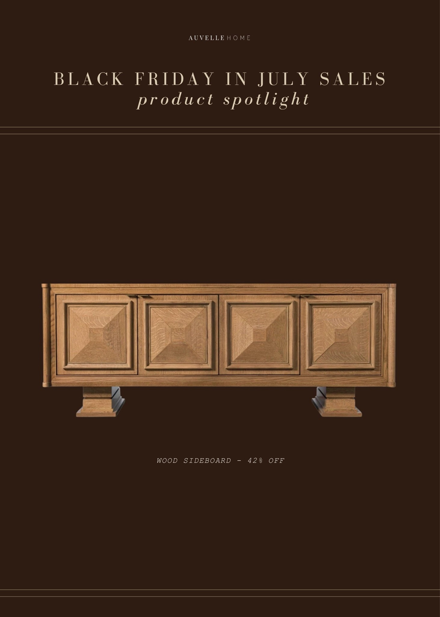 ON SALE: art deco style sideboard