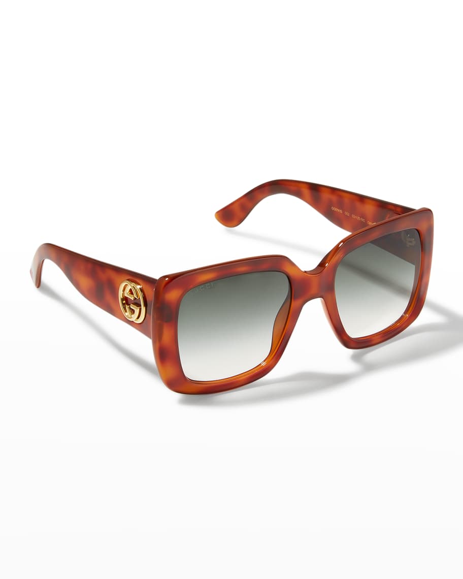Gucci Oversized Square Plastic Sunglasses | Neiman Marcus