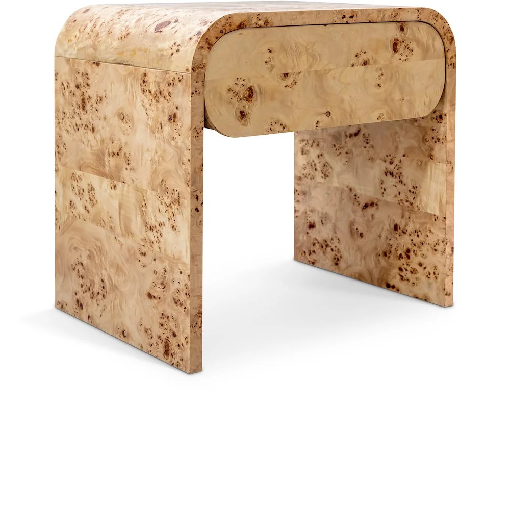 Cresthill Burl Wood Night Stand | Walmart (US)