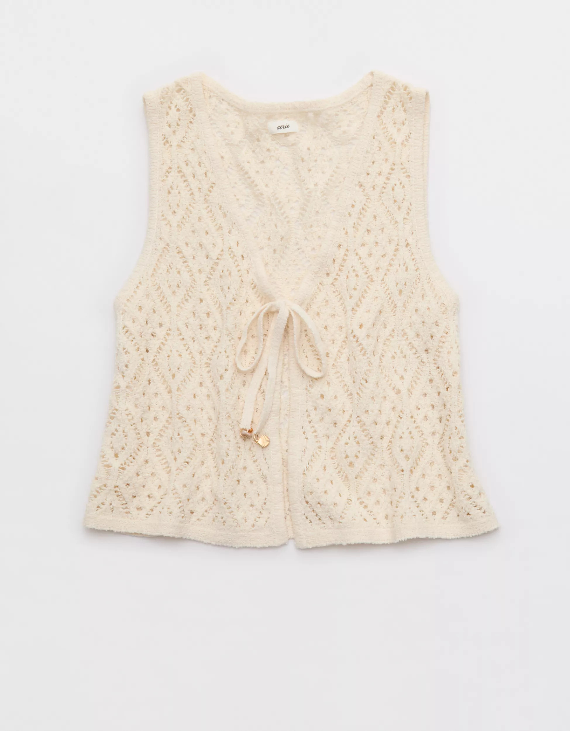 Aerie Crochet Tie Vest | Aerie