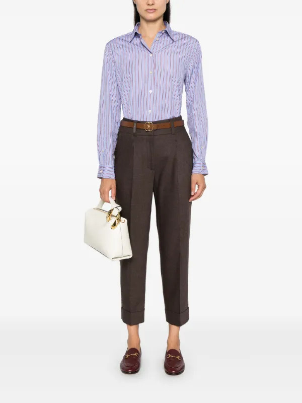 Peserico Carrot Trousers | Brown | FARFETCH | Farfetch Global