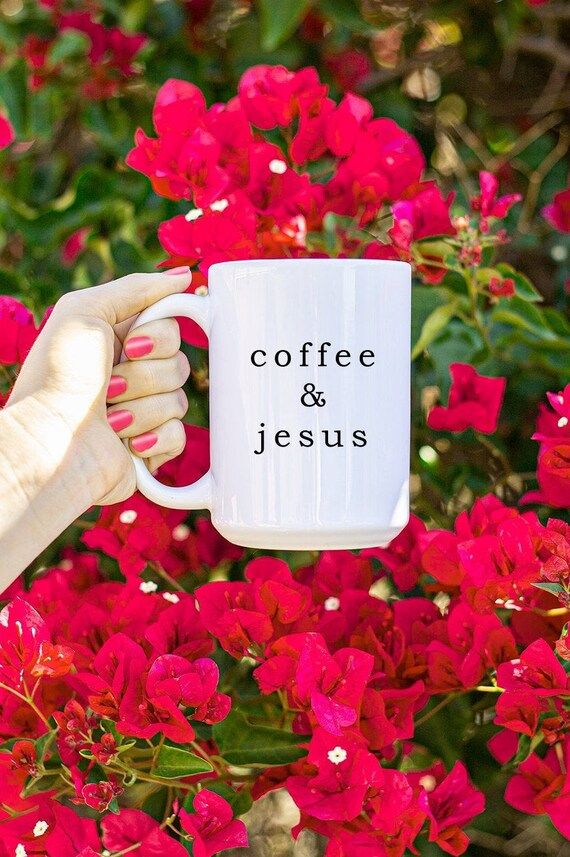 Coffee and Jesus Coffee Mug Cute Coffee Mug Coffee Gift | Etsy | Etsy (US)