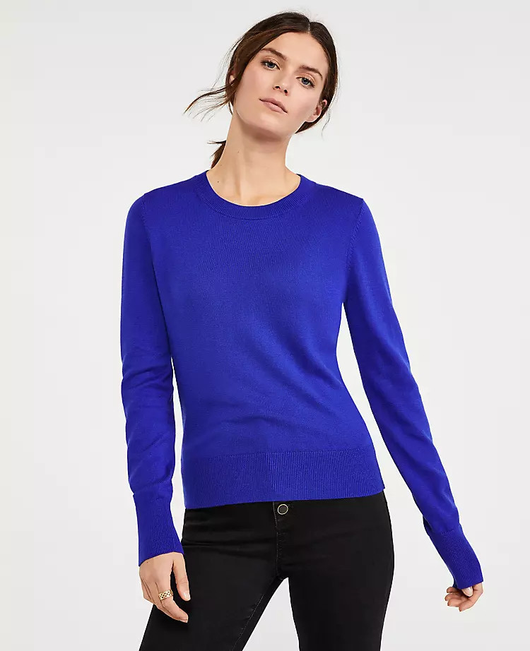 Crew Neck Sweater | Ann Taylor | Ann Taylor (US)