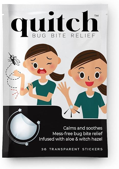 Quitch Bug Bite Itch Relief Patch FSA Eligible, Summer Travel Essentials for Kids, Mosquito Bug B... | Amazon (US)