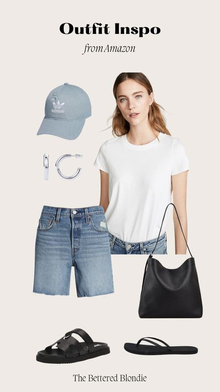 Amazon spring and summer outfit inspo. I love these classic, long shorts with a white tee. 

#LTKmidsize #LTKfindsunder50