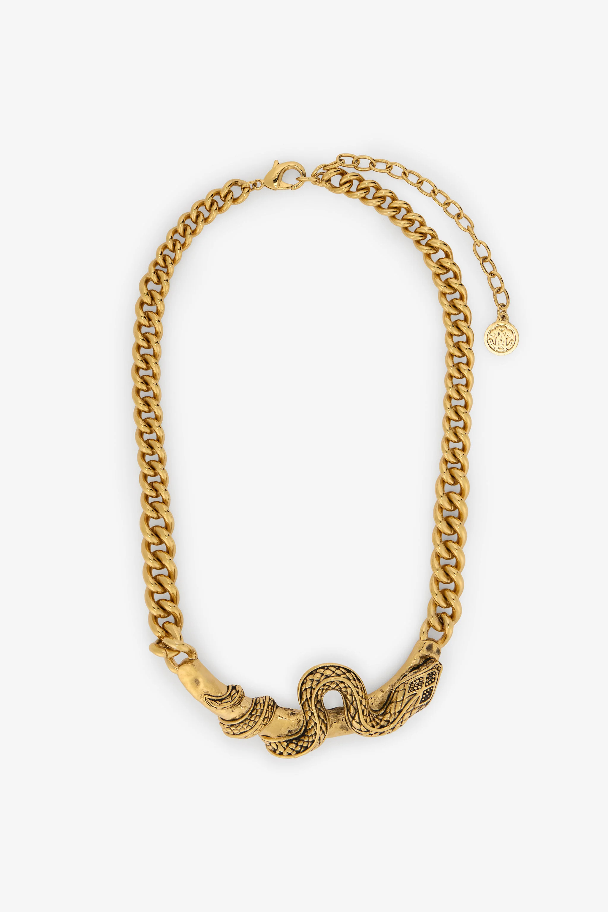 Serpentine Gold Necklace | Roberto Cavalli