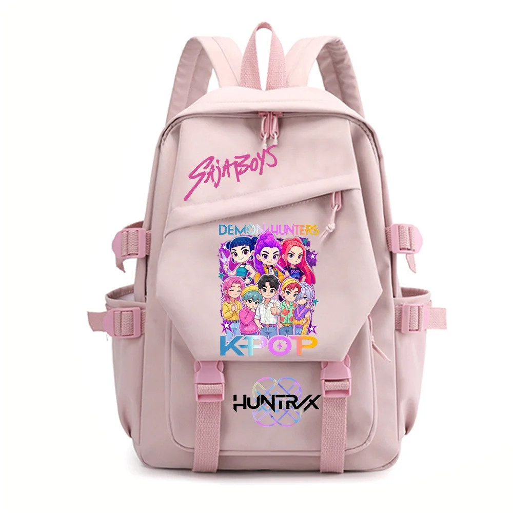 KPop Demon Hunters Backpack, Welcome Back to School, 2025 KPop Demon Hunters Merch Traval Bag, School Shoulder Bag for Students and Fans（Pink） | Walmart (US)