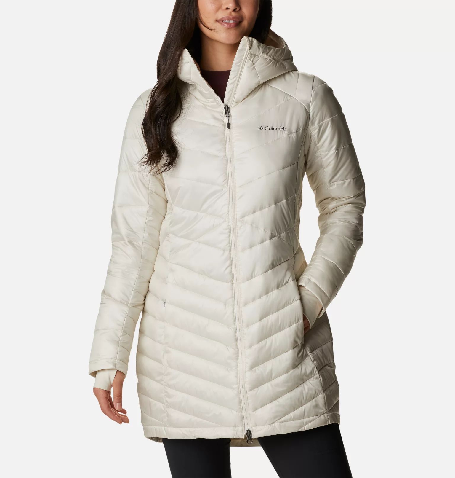 Women's Joy Peak™ Omni-Heat™ Infinity Mid Insulated Hooded Jacket | Columbia Sportswear