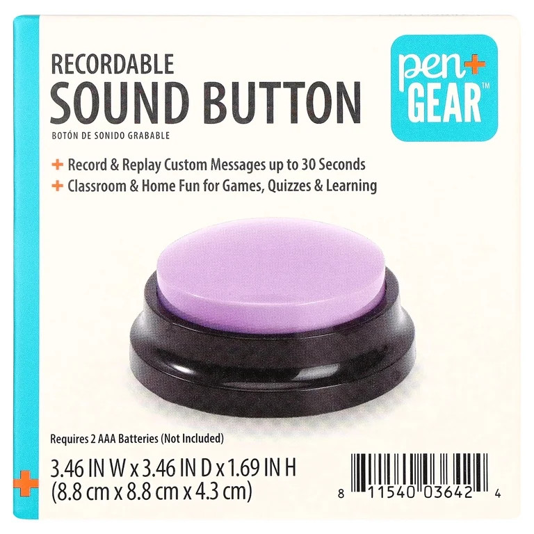 Pen+Gear Recordable Sound Button | Walmart (US)