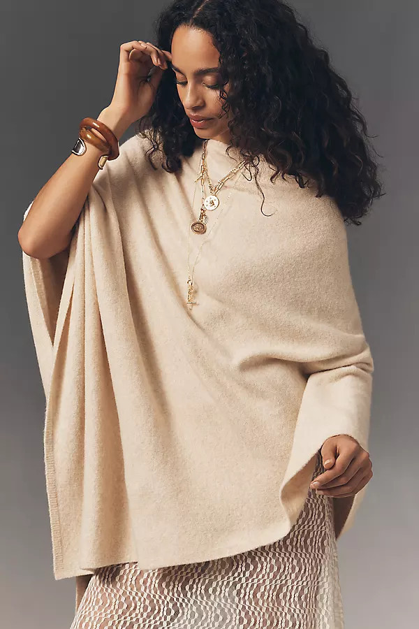 Lightweight Poncho Sweater | Anthropologie (US)